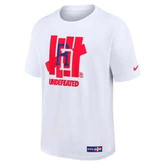 Nike Dominican Republic National Baseball Team 2026 World Baseball Classic Complex Undefeated Nike Mens T-Shirt in White | 06I110AW8D-T88