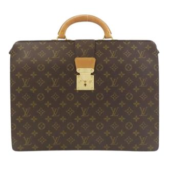 Louis Vuitton Pre-owned Aktetas - Heren - Vintage Handtas - Bruin - ONE Size - Vintage