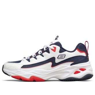 Skechers DLites 4.0 Low-Top Running Shoes White/Blue/Red 894006-WNVR