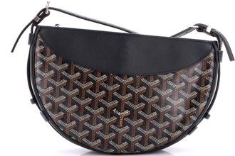 Goyard Hirondelle Shoulder Bag Coated Canvas and Leather