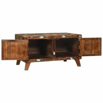 Berkfield Home Stunning Coffee Table Multicolour 80x54x45 cm Solid Wood Reclaimed in Brown | Size: 80 x 54 x 45 cm