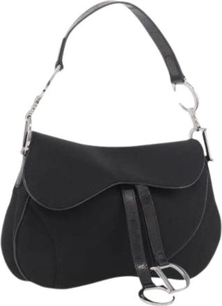 Dior Pre-owned Nylon Shoulder Bag - Dames - Vintage Schoudertas - Zwart - ONE Size - Nylon - Vintage
