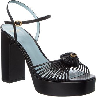 Valentino Royal Heart 115 Leather Platform Sandal