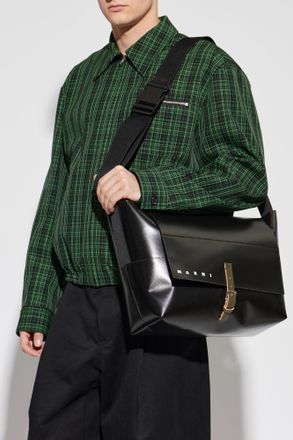 Marni Bag With Logo, Mens, Black
