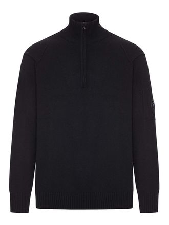 C.P. Company C. P. Company Wool Turtleneck Sweater With Zip
