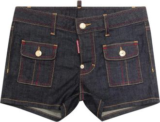 Dsquared2 Dames, Korte broeken, Blauw, Maat: 3XS Denim
