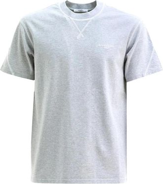 Givenchy Couture Seam Contrasted Stitch T-Shirt - Heren - T-shirts - Grijs - L - Katoen - Tops