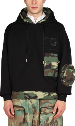 Dolce & Gabbana Sweatshirt With Camo Details