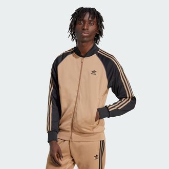 adidas Originals ADIDAS Originals Mens Adicolor Classics SST Track Jacket - Brown - Size X-Large
