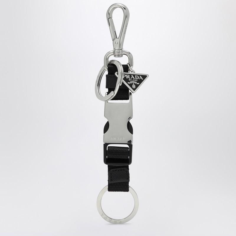 And Black Prada Leather Calf Hair キーホルダー・キーリング Keyring