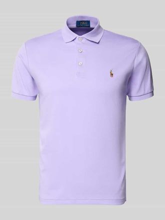 Polo Ralph Lauren Regular Fit Poloshirt aus reiner Baumwolle in Violett, Gr&ouml;&szlig;e XXL