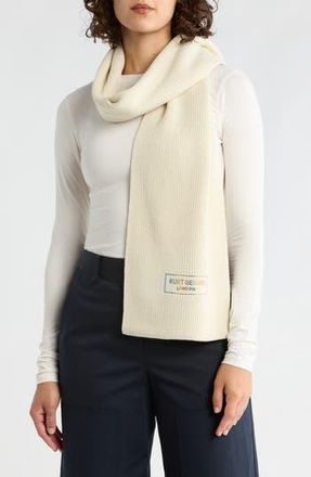 Kurt Geiger Crystal Logo Scarf in Bone at Nordstrom Rack