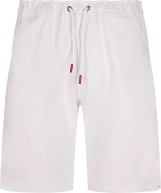 Kiton Bermuda Sporty-Chic - Heren - Korte Broeken - Wit - 2XL - Katoen - Korte Broeken