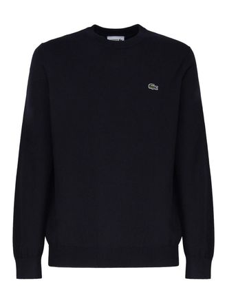 Lacoste Blended Cotton Knit With Logo Patch