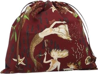 Loewe Pre-owned Bags, female, Red, Size: ONE SIZE Pre-owned Canvas Pouch