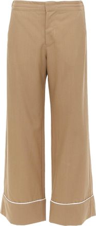 Marni Brown Wool Pajama Trousers