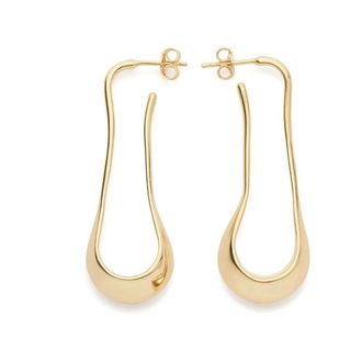 Christophe Lemaire Gouden Druppel Oorbellen - Dames - Oorbellen - Geel - ONE Size - Accessoires