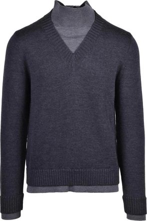 Alpha Studio Lupetto Turtleneck - Heren - Coltruien - Blauw - L - Wol - Truien & Vesten