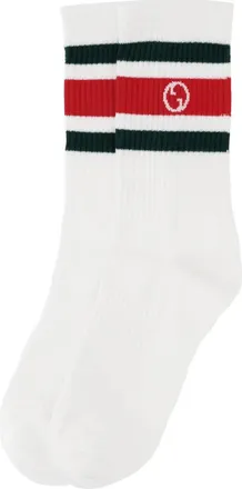Gucci GG Crossover Rib-Knit Socks - Multicolor