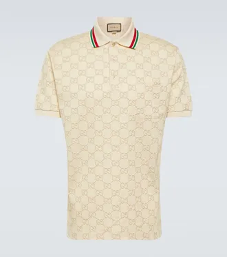 Gucci GG embroidered polo top