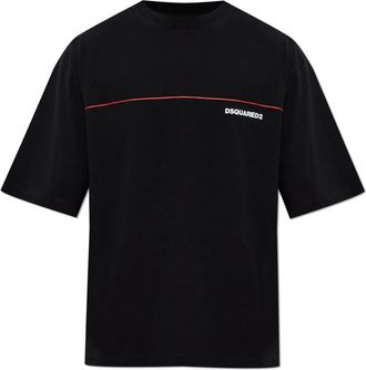 Dsquared2 Logo T-Shirt - Heren - T-shirts - Zwart - S - Katoen - Tops