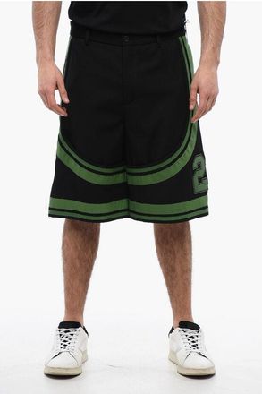 Off-white Patched VARSITY Shorts with Tape Details size 48