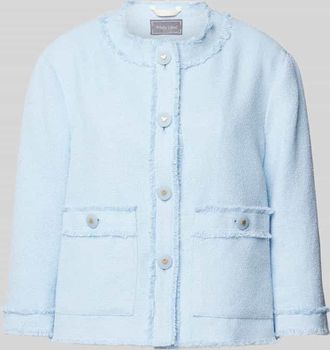 White Label Blazer mit Fransen in Bleu, Gr&ouml;&szlig;e 44