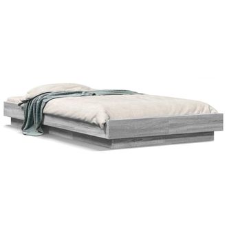 Berkfield Home Bed Frame without Mattress Grey Sonoma 100x200 cm