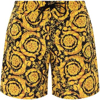 Versace Strandkleding - Heren - Strandmode - Geel - S - Polyester - Badmode