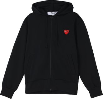Comme Des Gar&ccedil;ons Heart Hooded Sweatshirt Black AZ-T172-051-1