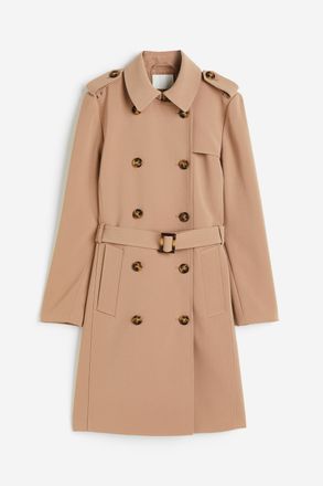 H&M Zweireihiger Trenchcoat - Beige