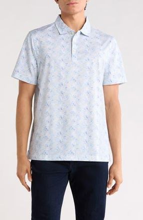 Bugatchi Print Cotton Knit Polo in Sand at Nordstrom Rack, Size Xxx-Large