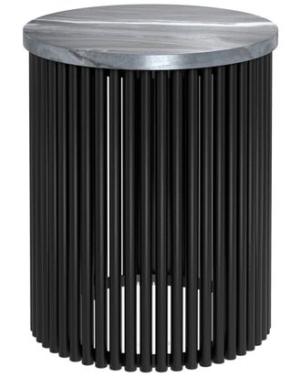 Simpli Home Demy 18In Industrial Metal Accent Table