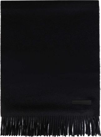 Ermenegildo Zegna Rechthoekige Kasjmieren Sjaal - Heren - Wintersjaals - Zwart - ONE Size - Kasjmier - Accessoires