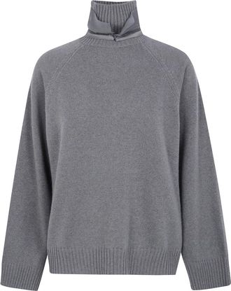 Brunello Cucinelli Cashmere Truien - Dames - Cashmere truien - Grijs - M - Truien & Vesten