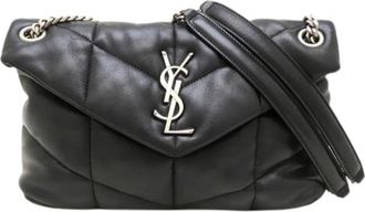 Saint Laurent Pre-owned Vintage Schoudertas - Dames - Vintage Schoudertas - Zwart - ONE Size - Leer - Vintage