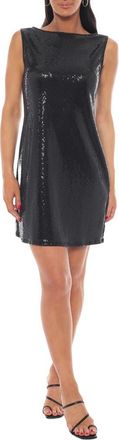 Tash And Sophie Sequin Cocktail Sheath Dress in Black at Nordstrom Rack, Size X-Large