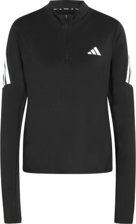 adidas ADI365 Running Iconic Half Zip Laufshirt f&uuml;r Damen | schwarz
