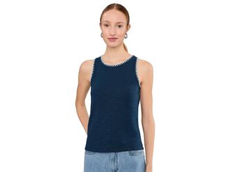 Tommy Bahama Ashby Isles Crochet Stitch Tank Top Womens Clothing Coastline : LG (US 12-14), Cotton/Spandex