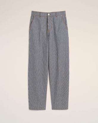 Ami Blue balloon-fit striped cotton jeans Multicolor - 25 - for Women