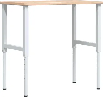 vidaXL Vidaxl Banco Da Lavoro 100x60x(71,5-98) Cm Legno Rovere Rettangolare