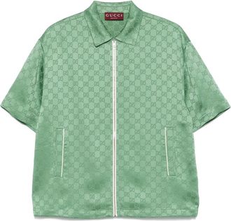 Gucci Blouse met GG-monogram - Groen
