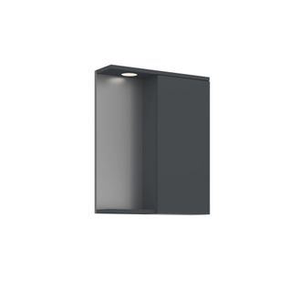 Habitat et Jardin Mobile Da Bagno Con Specchio purus 55 - 56 X 18 X 68 Cm - Antracite Opaco