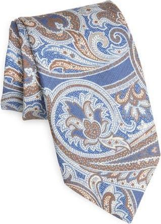 David Donahue Paisley Silk Tie in Chocolate at Nordstrom Rack
