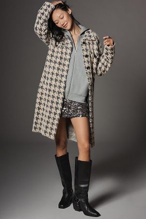NVLT Houndstooth Knit Jacket