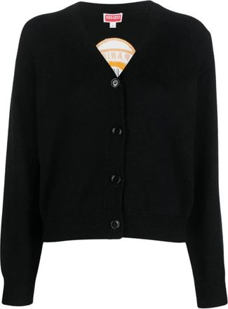 Kenzo Tiger Academy Jumper - Dames - Vesten - Zwart - S - Wol - Truien & Vesten