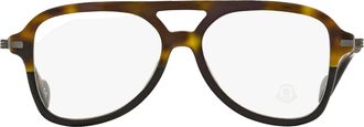 Moncler ML5081 Pilot Acetate Eyeglasses - Havana