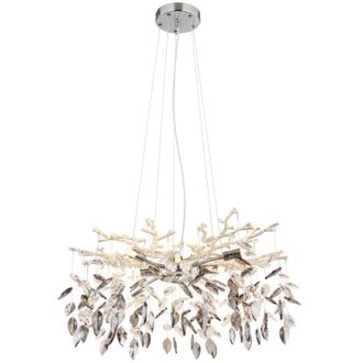 Globo Lighting L&aacute;mpara Colgante - Danna - Cromo - Vidrio - &Oslash; 61cm - G9