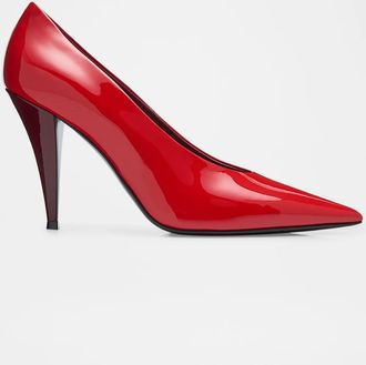 Givenchy 95mm Pointy Patent Leather Pumps