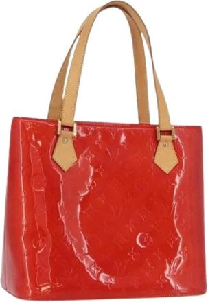 Louis Vuitton Pre-owned Tote Bags, female, Red, Size: ONE SIZE Pre-owned Vintage Patent Leather Hand Bag